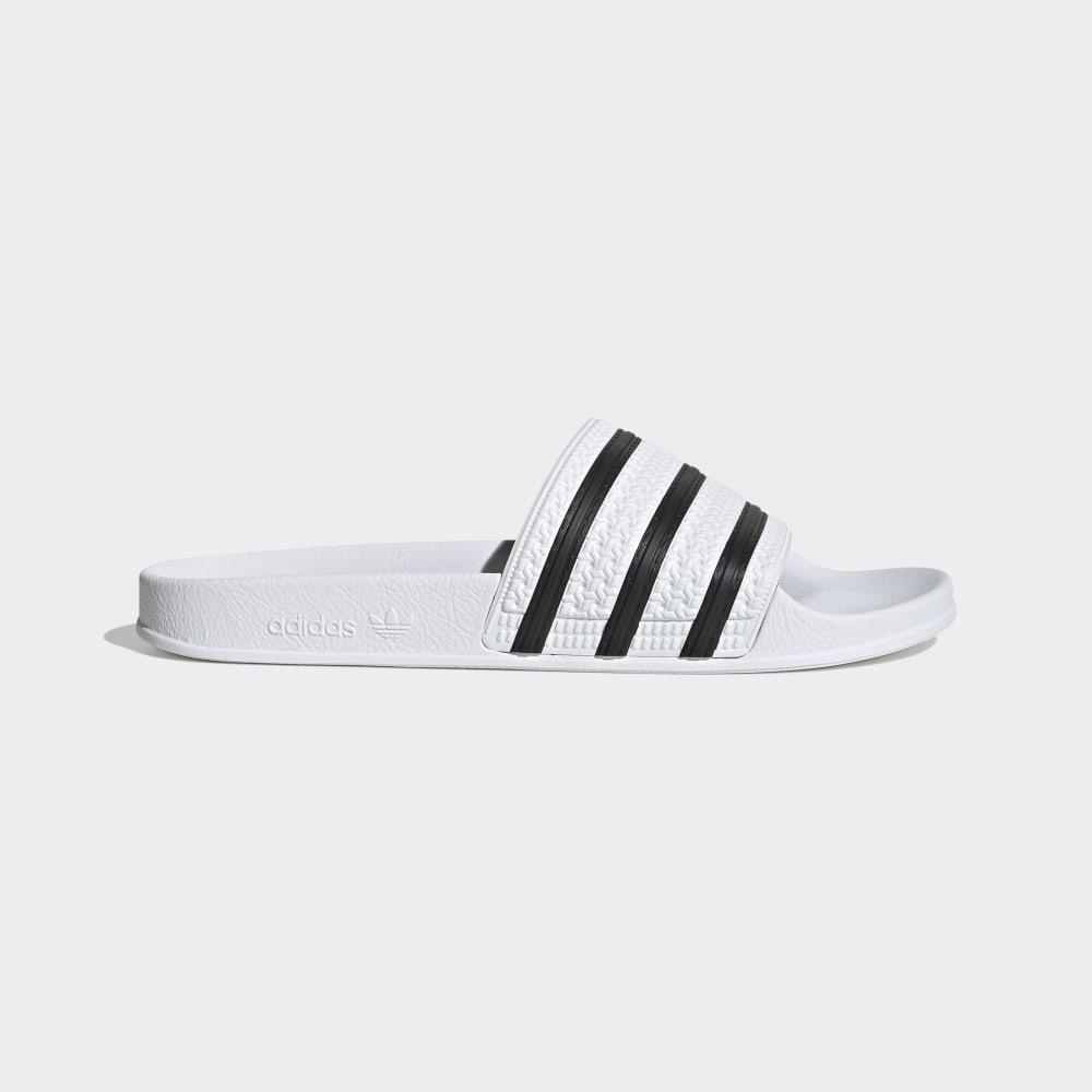 Adidas Men's Adilette Slides White/Black Ireland 280648